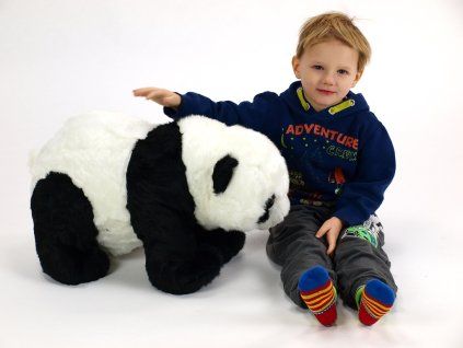 1563 stojici plysova panda delka 58 cm
