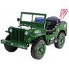 Jeep Willys s 2,4G, 4x 120W / 24V, 3 místný, green army